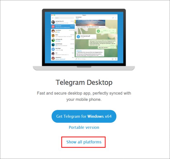 Tải Telegram cho máy tính