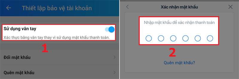 Nhập mật khẩu để xác nhận