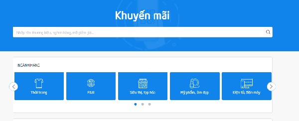 Giao diện tìm kiếm mã VNPAY QR